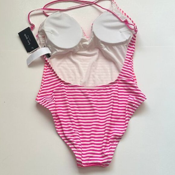 NWT $148 KATE SPADE NEW YORK STRIPED SWIMSUIT SIZE XL - Picture 2 of 5